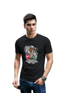 Cool Chocolate -round crew neck cotton tshirts for men