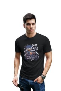 Cycling kid -round crew neck cotton tshirts for men