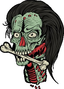 No Nose Monster -round crew neck cotton tshirts for men