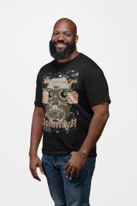 Johnny! - Black - printed T-shirts - Men's stylish clothing - Cool tees for boys