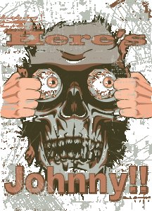 Johnny! - Black - printed T-shirts - Men's stylish clothing - Cool tees for boys