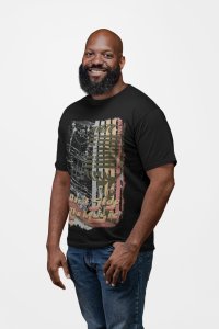 Don't stop the music - Black - printed T-shirts - Men's stylish clothing - Cool tees for boys