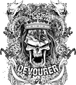 Devourer - Black - printed T-shirts - Men's stylish clothing - Cool tees for boys