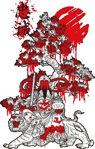 Chinese god - Black - printed T-shirts - Men's stylish clothing - Cool tees for boys