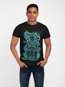 Chinese god - spropsarity - Black - printed T-shirts - Men's stylish clothing - Cool tees for boys