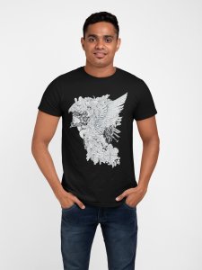 Free mind - illusion - Black - printed T-shirts - Men's stylish clothing - Cool tees for boys