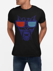 Illustration - Black - printed T-shirts - Men's stylish clothing - Cool tees for boys