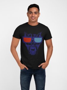 Illustration - Black - printed T-shirts - Men's stylish clothing - Cool tees for boys