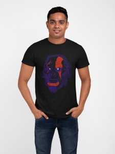 Scary Illustration - Black - printed T-shirts - Men's stylish clothing - Cool tees for boysscary