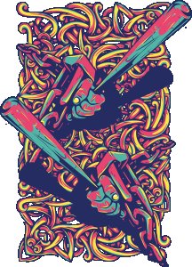 Graphic tees Black - printed T-shirts - Men's stylish clothing - Cool tees for boys