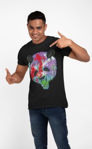 Colourful - Black - printed T-shirts - Men's stylish clothing - Cool tees for boys