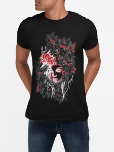 Colourful Illustration - Black - printed T-shirts - Men's stylish clothing - Cool tees for boys