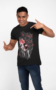 Colourful Illustration - Black - printed T-shirts - Men's stylish clothing - Cool tees for boys