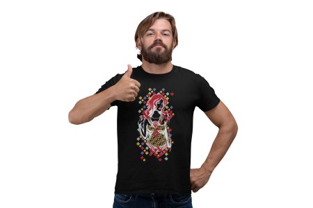Colourful Illustration - Black - printed T-shirts - Men's stylish clothing - Cool tees for boys
