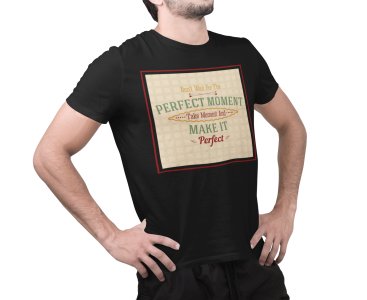 Perfect moment - Black - printed T-shirts - Men's stylish clothing - Cool tees for boys