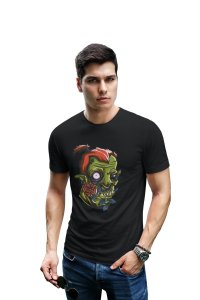 Scary tees printed black T-shirts - Men's stylish clothing - Cool tees for boys