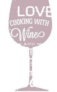I love cooking with wine printed White T-shirts - Men's stylish clothing - Cool tees for boys