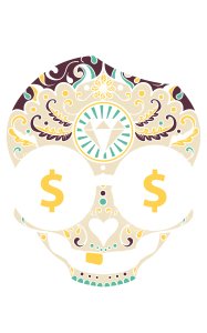 Dollar Art Illustration Graphic tees black- printed T-shirts - Men's stylish clothing - Cool tees for boys