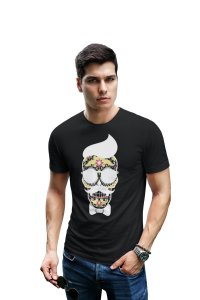 Cool men Illustration Graphic tees black - printed T-shirts - Men's stylish clothing - Cool tees for boys