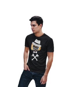 Art Illustration Graphic tees black- printed T-shirts - Men's stylish clothing - Cool tees for boys