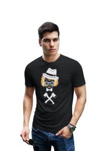 Art Illustration Graphic tees black- printed T-shirts - Men's stylish clothing - Cool tees for boys