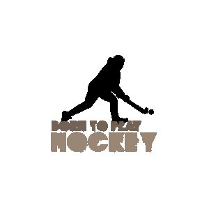 Born to play hockey - White - Printed - Sports cool Men's T-shirt