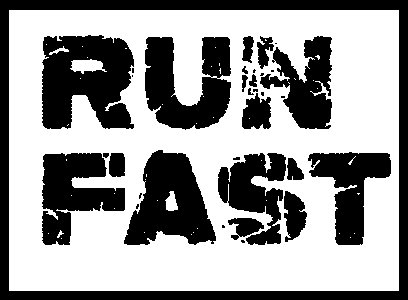 Run Fast - White - Printed - Sports cool Men's T-shirt