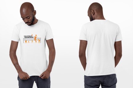 Vollyeball champions - White - Printed - Sports cool Men's T-shirt