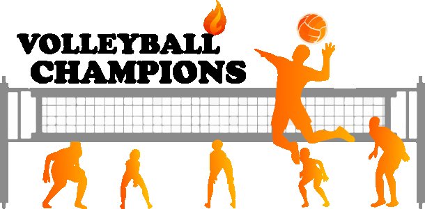 Vollyeball champions - White - Printed - Sports cool Men's T-shirt