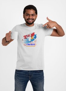 Cricket Championship - White - Printed - Sports cool Men's T-shirt