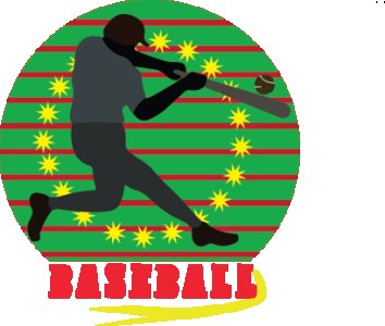 Baseball - White - Printed - Sports cool Men's T-shirt