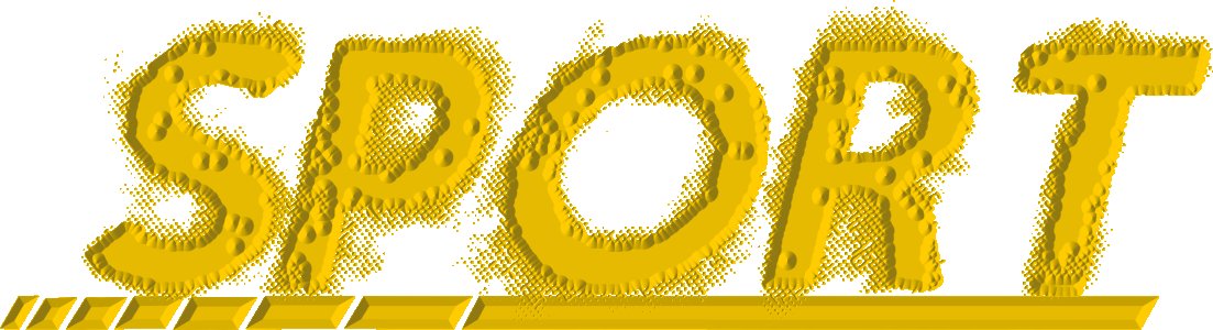 Sport - Yellow Text - White - Printed - Sports cool Men's T-shirt