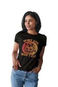 Bows and - Printed Tees for Women's - designed for Halloween