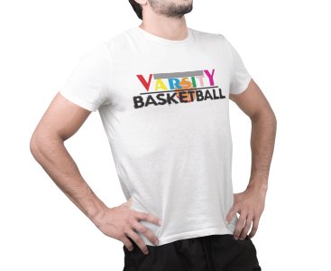 Varsity Basketball - White - Printed - Sports cool Men's T-shirt