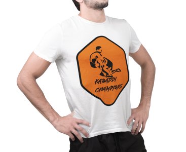 Kabadii Champion - Illustration - White - Printed - Sports cool Men's T-shirt