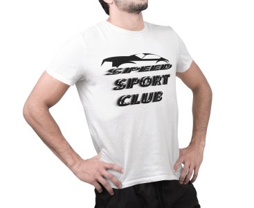 Speed sports Club - White - Printed - Sports cool Men's T-shirt