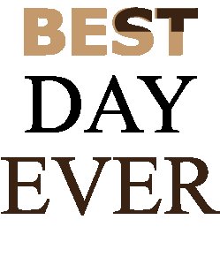 Best day ever -White - Printed - Sports cool Men's T-shirt
