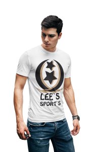 Lees's Sport's -White - Printed - Sports cool Men's T-shirt