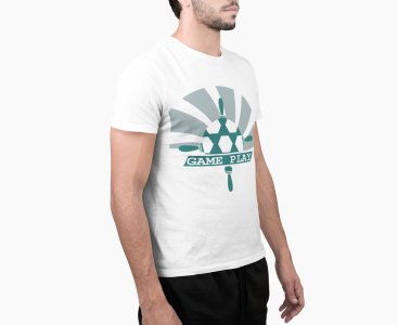 Game Play -White - Printed - Sports cool Men's T-shirt