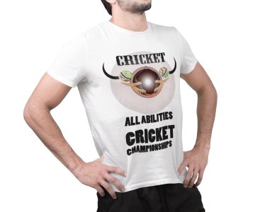 All Abilities Cricket Championship -White - Printed - Sports cool Men's T-shirt