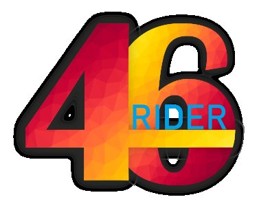 46 Rider - White - Printed - Sports cool Men's T-shirt