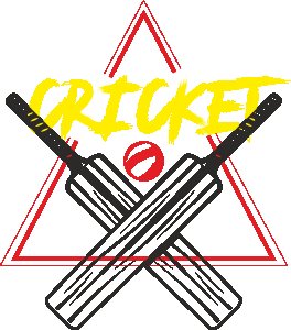 Cricket - Bats and ball Illustration - White - Printed - Sports cool Men's T-shirt