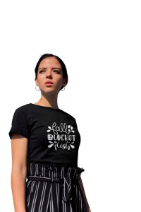 Fall bucket list- Printed Tees for Women's -designed for Halloween