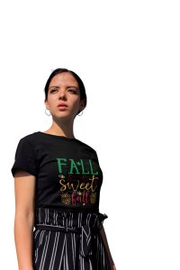 Fall sweet - Printed Tees for Women's - designed for Halloween