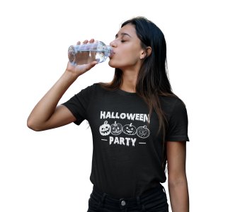 Halloween party, pumpkin- Printed Tees for Women's -designed for Halloween