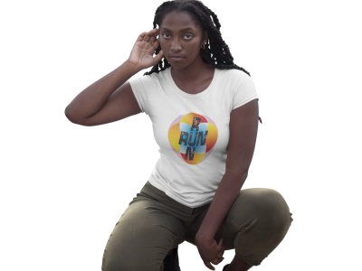 R-Run-N - Word - White - Printed - Sports cool Men's T-shirt