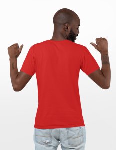 Football - Red - Printed - Sports cool Men's T-shirt