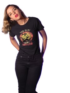 Scary costume - Printed Tees for Women's -designed for Halloween