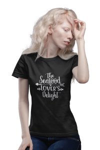 Seafood lover's - Printed Tees for Women's - designed for Halloween