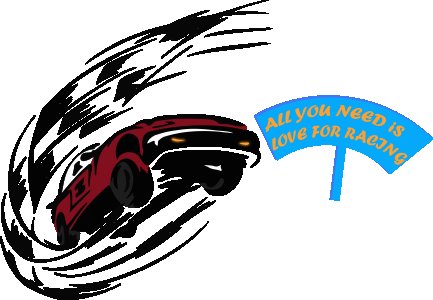 All you need is Love for racing - Red - Printed - Sports cool Men's T-shirt